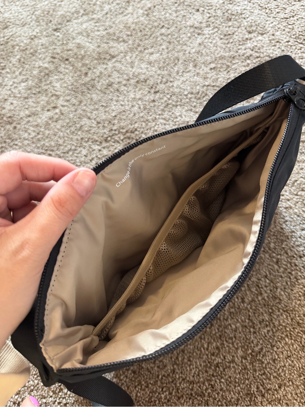 lululemon athletica Black/Graphite Grey Backpack with Silver Hardware - Picture 13 of 14